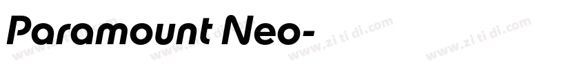Paramount Neo字体转换